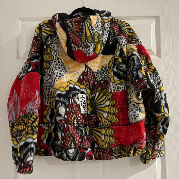 Free People Movement: Wild Flower Colorful Patterned Hoody Fleece (BNWT) - Picture 6 of 8